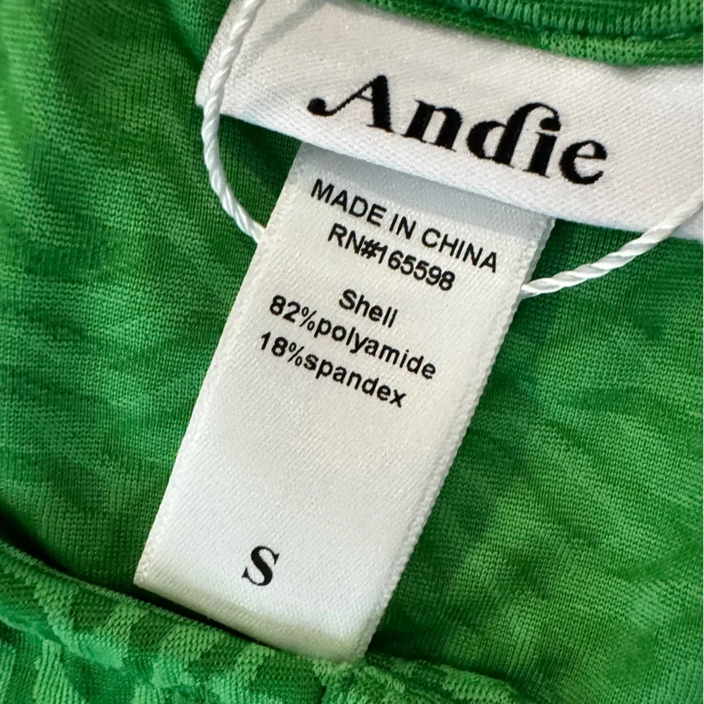 NWT Andie Swim Women's The Augusta Jacket Holly Zebra Jacquard Green
